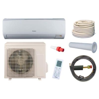 High Efficiency 12,000 BTU 1 Ton Ductless Mini Split Air Conditioner and Heat Pump Kit - 115V/60Hz